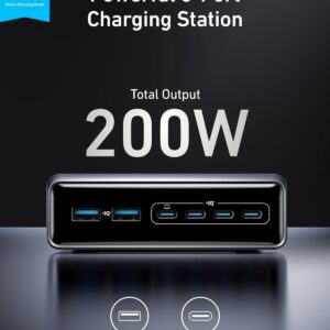 هاب شارژ 6 پورت انکر Anker Prime Charger 200W 6-Port GaN Charging Station مدل A2683