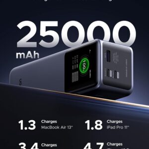 پاوربانک یوگرین مدل PB722 ظرفیت 25000 میلی آمپر ساعت