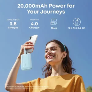 پاوربانک انکر مدل A110M ظرفیت 20000 میلی آمپر ساعت