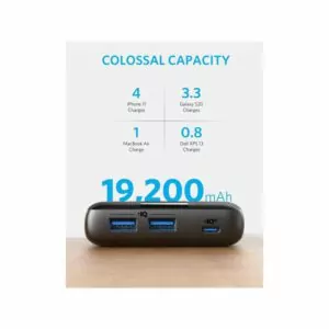 پاوربانک 19200 میلی آمپر انکر Anker PowerCore III 19,200mAh PowerBank A1284