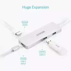 هاب 4 پورت انکر مدل A8342 4 Port USB-C