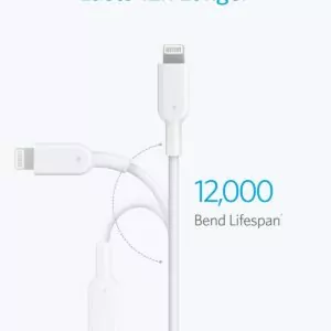 کابل شارژ انکر USB-C به Lightning مدل A8632 به طول 0.9 متر