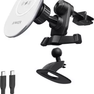 پایه نگهدارنده و شارژر بی سیم آیفون Anker Car Mount Charger – مدل A2931