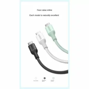 کابل شارژ انکر USB-C به USB-C مدل A80F6 به طول 1.8 متر
