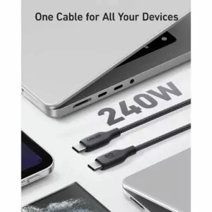 کابل شارژ انکر USB-C به USB-C مدل A80F5 به طول 0.9 متر