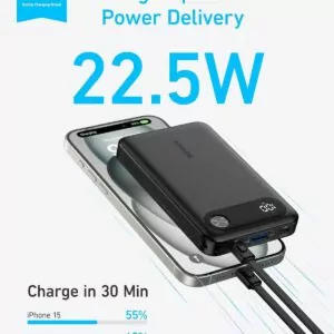 پاوربانک انکر مدل A1257 ظرفیت 10000 میلی آمپر ساعت