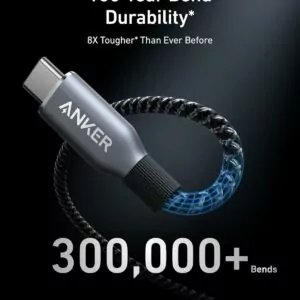 کابل شارژ انکر USB-C به USB-C مدل A88E2 به طول 0.9 متر